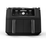 Ninja DZ401 Foodi 10 Quart 6-in-1 DualZone XL 2-Basket Air Fryer with 2 Independent Frying Baskets, Match Cook & Smart Finish to Roast, Broil, Dehydrate for Quick, Easy Family-Sized Meals, Grey