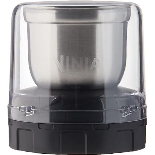 닌자 Ninja XSKGRINDER Foodi Coffee and Spice Grinder, Pulverize Through Tough Spices, 12-Tbsp. Capacity, Stainless Steel and Black