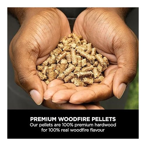 닌자 Ninja Woodfire Pellets, All-Purpose Blend, 900g Bag, Up to 20 Cooking Sessions, Hardwood Pellets, Only for use with Ninja Woodfire Range, XSKOGAPBPL2UK