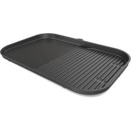 Ninja XSKGRDLXL Woodfire Grill & Griddle Plate, Compatible with OG800 and OG900 Series, 2-in-1 Grill and Griddle Functionality, Ceramic, Nonstick Coating, Black