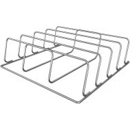 Ninja XSKRACKXL Woodfire Rib Rack, Compatible with OG800 and OG900 Series, Smokes 4 Full Racks of Ribs, Elevates Ribs for All-Around Airflow, Even Bark, Steel, Silver
