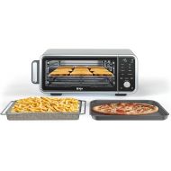 Ninja SP201 Digital Air Fry Pro Countertop 8-in-1 Oven with Extended Height, XL Capacity, Flip Up & Away Capability for Storage Space, Basket, Wire Rack Crumb Tray, Silver (Renewed), Black