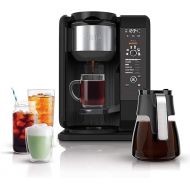 Ninja Hot and Cold Brewed System, Auto-iQ Tea and Coffee Maker with 6 Brew Sizes, 50 fluid ounces, 5 Brew Styles, Frother, Coffee & Tea Baskets with Glass Carafe (CP301),Black