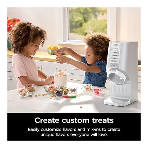 닌자 Ninja CREAMi Breeze Ice Cream Maker and Frozen Treat Maker 5 in 1 (Renewed) Bundle with 2 Year Enhanced Protection Pack