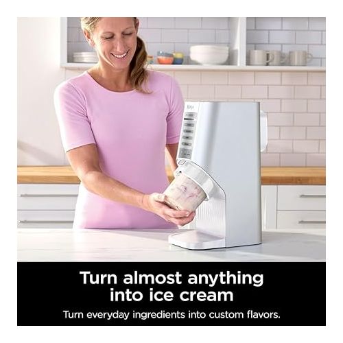 닌자 Ninja CREAMi Breeze Ice Cream Maker and Frozen Treat Maker 5 in 1 (Renewed) Bundle with 2 Year Enhanced Protection Pack