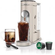 Ninja PB041ST Pods & Grounds Single-Serve Coffee Maker, K-Cup Pod Compatible, Brews Grounds, Compact Design, 56-oz. Reservoir, 6-oz. Cup to 24-oz. Travel Mug Brew Sizes, Iced Coffee Maker, Stone