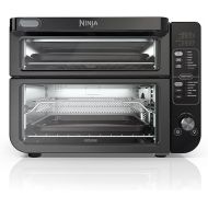 Ninja DCT402BK 13-in-1 Double Oven with FlexDoor, FlavorSeal & Smart Finish, Rapid Top Oven, Convection and Air Fry Bottom Bake, Roast, Toast, Fry, Pizza More, Black