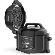 NINJA Foodi Cooker, Steamer & Air w/TenderCrisp Technology Pressure Cooker & Air Fryer All-in-One, 6.5 quart w/dehydrate, Black/Gray (Renewed)