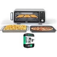 Ninja FT205CO Digital Air Fry Pro Countertop 8-in-1 Oven Extended Height (Renewed) Bundle with 3 YR CPS Enhanced Protection Pack