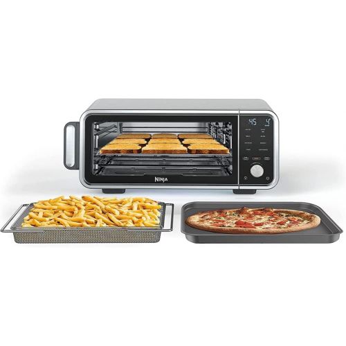 닌자 Ninja FT205CO Digital Air Fry Pro Countertop 8-in-1 Oven Extended Height (Renewed) Bundle with 3 YR CPS Enhanced Protection Pack