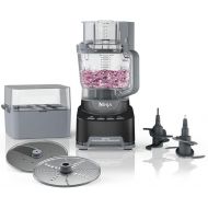 Ninja NF705BRN Professional XL Food Processor, Storage Box, 1200 Peak-Watts, 4-in-1, Chopping, Slicing/Shredding, Purees, Dough, 12-Cup Processor Bowl, 2 Blades & 2 Discs, Feed Chute/Pusher, Black