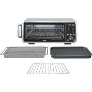 Ninja FT205CO Digital Air Fry Pro Countertop 10-in-1 Oven w/Extended Height, XL Capacity, Flip Up & Away Storage, with Air Fry Basket, Sheet Pan, Broil Rack, Wire Rack & Crumb Tray, Silver (Renewed)