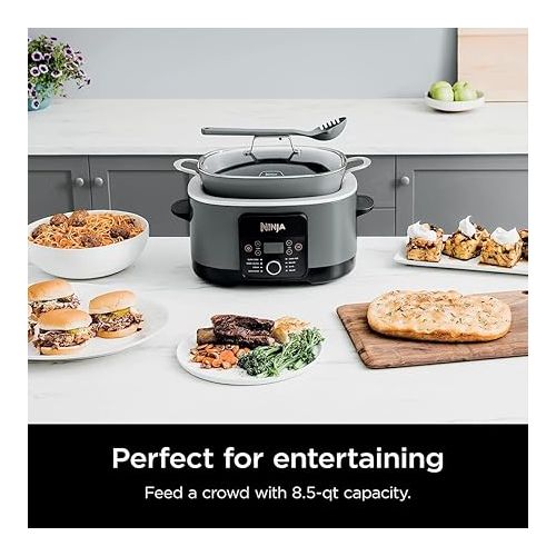 닌자 Ninja MC1001 Foodi Possible Slow Cooker PRO Multi-Cooker (Renewed) Bundle with 3 YR CPS Enhanced Protection Pack