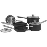 Ninja Foodi ZEROSTICK 5-Piece Pan Set, Stackable Hard Anodised Aluminium, [C55000UK] Non-Stick, Induction Compatible