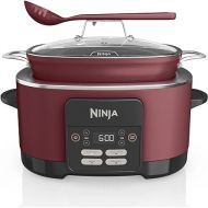 Ninja MC1000 Foodi PossibleCooker 8.5 Quart Multi-Cooker, with 4-in-1 Slow Cooker, Dutch Oven & More, Glass Lid & Integrated Spoon, Nonstick, Oven Safe Pot to 500°F, Cherry Tarte (Renewed)