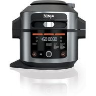 Ninja OL501 Foodi 6.5 Qt. Pressure Cooker Steam Fryer with SmartLid, 14-in-1 that Air Fries, Bakes & More, with 2-Layer Capacity & 4.6 Qt. Crisp Plate, Silver/Black (Renewed)