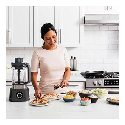 닌자 Ninja CO401B Foodi Power Blender Ultimate System with 72 oz Blending & Food Processing Pitcher, XL Smoothie Bowl Maker and Nutrient Extractor* & 7 Functions, Black