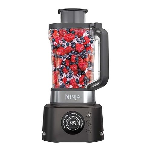 닌자 Ninja CO401B Foodi Power Blender Ultimate System with 72 oz Blending & Food Processing Pitcher, XL Smoothie Bowl Maker and Nutrient Extractor* & 7 Functions, Black