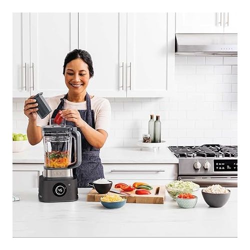 닌자 Ninja CO401B Foodi Power Blender Ultimate System with 72 oz Blending & Food Processing Pitcher, XL Smoothie Bowl Maker and Nutrient Extractor* & 7 Functions, Black