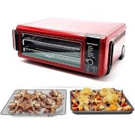 Ninja SP101 Foodi 8-in-1 Air Fry Large Toaster Oven Flip-Away for Storage Dehydrate Keep Warm 1800w XL Capacity (Renewed) RED