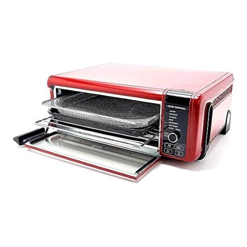 닌자 Ninja SP101 Foodi 8-in-1 Air Fry Large Toaster Oven Flip-Away for Storage Dehydrate Keep Warm 1800w XL Capacity (Renewed) RED