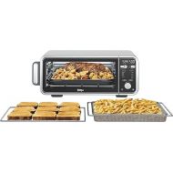 Ninja FT301 Dual Heat Air Fry Countertop 11-in-1 Convection Toaster Oven with Extended Height, XL Capacity, Flip Up & Away Capability for Storage Space, Silver (Renewed)