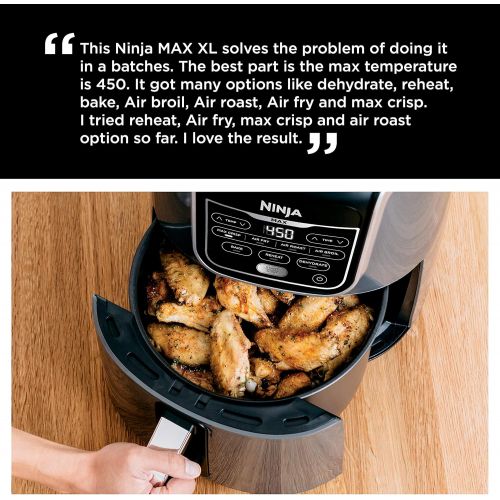 닌자 [아마존핫딜][아마존 핫딜] Ninja AF161 Max XL Air Fryer, 5.5-Quart, Grey