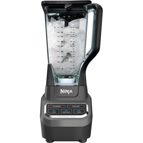 닌자 SharkNinja Ninja Professional 72 Oz Countertop Blender with 1000-Watt Base and Total Crushing Technology for Smoothies, Ice and Frozen Fruit (BL610), Black