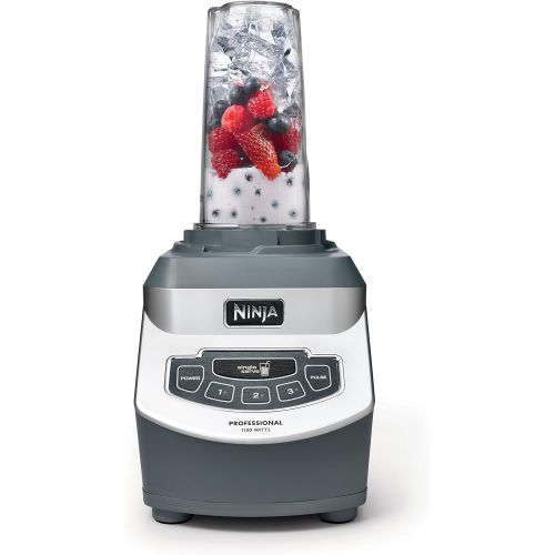 닌자 Ninja Professional Countertop Blender with 1100-Watt Base, 72oz Total Crushing Pitcher and (2) 16oz Cups for Frozen Drinks and Smoothies (BL660)