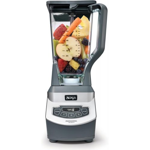 닌자 Ninja Professional Countertop Blender with 1100-Watt Base, 72oz Total Crushing Pitcher and (2) 16oz Cups for Frozen Drinks and Smoothies (BL660)