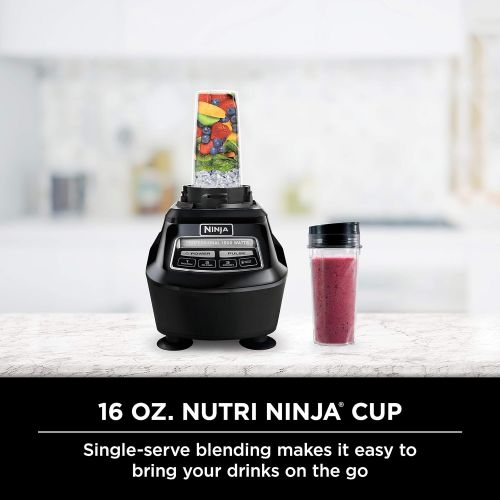 닌자 Ninja Mega Kitchen System (BL770) Blender/Food Processor with 1500W Auto-iQ Base, 72oz Pitcher, 64oz Processor Bowl, (2) 16oz Cup for Smoothies, Dough & More