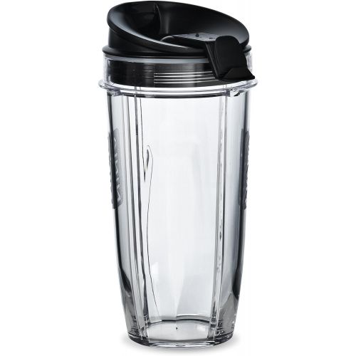 닌자 Nutri Ninja 24-Ounce BPA-Free Tritan Cup with Spout Lid for Nutri Ninja Blenders (XSK2424), 2-Pack