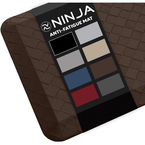 닌자 Ninja Brand Premium Anti-Fatigue Comfort Mat, 20x32 Inch, Ergonomically Engineered, Extra Support Floor Pad, Phthalate Free, Commercial Grade, for Kitchen, Gaming, Office Standing