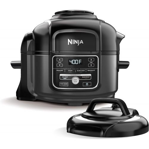닌자 Ninja OP101 Foodi 7-in-1 Pressure, Slow Cooker, Air Fryer and More, 5-Quart, Black/Gray