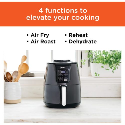 닌자 Ninja AF101 Air Fryer that Cooks, Crisps and Dehydrates, with 4 Quart Capacity, and a High Gloss Finish