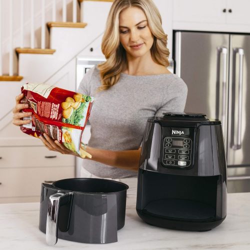 닌자 Ninja AF101 Air Fryer that Cooks, Crisps and Dehydrates, with 4 Quart Capacity, and a High Gloss Finish