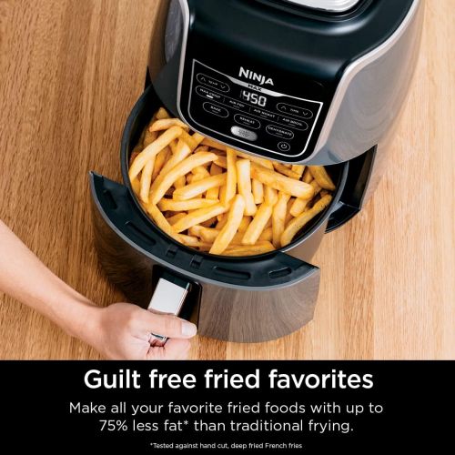 닌자 Ninja AF161 Max XL Air Fryer that Cooks, Crisps, Roasts, Broils, Bakes, Reheats and Dehydrates, with 5.5 Quart Capacity, and a High Gloss Finish