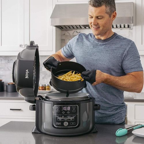 닌자 Ninja Foodi OP305 6.5 Quart TenderCrisp Pressure Cooker - Black/Gray