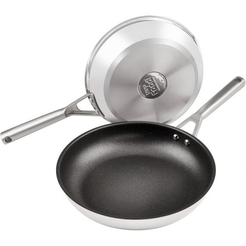 닌자 NINJA C62200UK Pan Set, Large 2 Piece, Stainless Steel