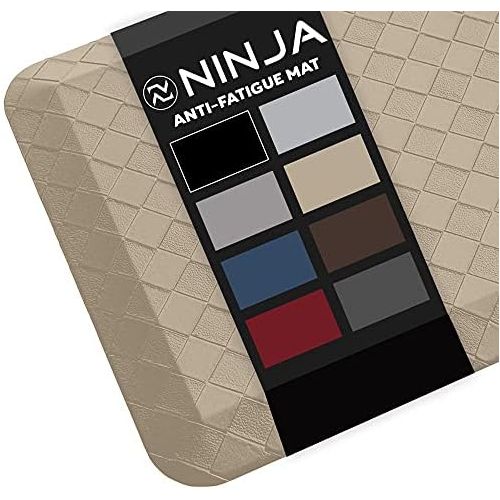 닌자 Ninja Brand Premium Floor Comfort Mat, Ergonomically Engineered, Extra Support Floor Pad, Commercial Grade Rug for Kitchen, Gaming, Office Standing Desk Mats, 20x39 Inches, Classic