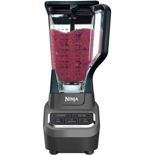 닌자 Ninja Professional 72oz Countertop Blender with 1000-Watt Base and Total Crushing Technology for Smoothies, Ice and Frozen Fruit (BL610), Black (Twо Расk)