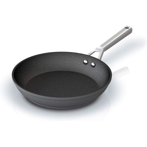 닌자 Ninja C30026 Foodi NeverStick Premium 10.25 Inch Fry Pan, Hard-Anodized, Nonstick, Durable & Oven Safe to 500°F, Slate Grey