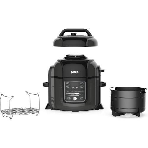 닌자 Ninja OP401 8-Qt. Foodi All-in-One Multi-Cooker, 8-Quart, Black/Gray