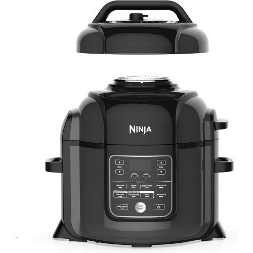 닌자 Ninja OP401 8-Qt. Foodi All-in-One Multi-Cooker, 8-Quart, Black/Gray