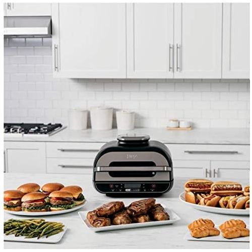 닌자 Ninja Foodi XL 5-in-1 Indoor Grill with 4-Quart Air Fryer, Roast, Bake, Dehydrate, BG500A