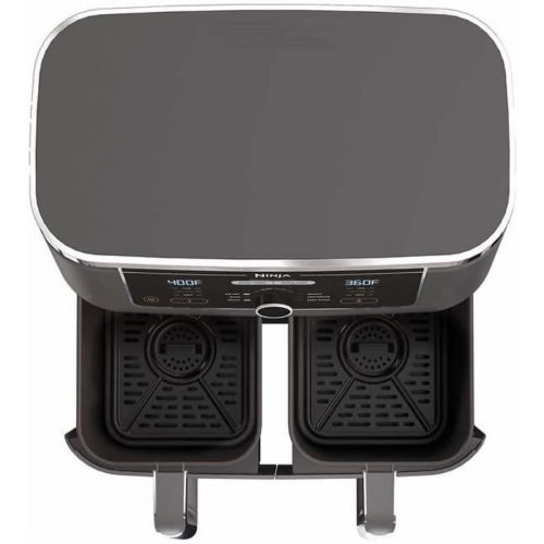 닌자 Ninja Foodi 6-in-1 10-qt. XL 2-Basket Air Fryer with DualZone Technology. Basket Air Fryer with 2 Independent Frying Baskets, Match Cook & Smart Finish to Roast, Broil, Dehydrate &