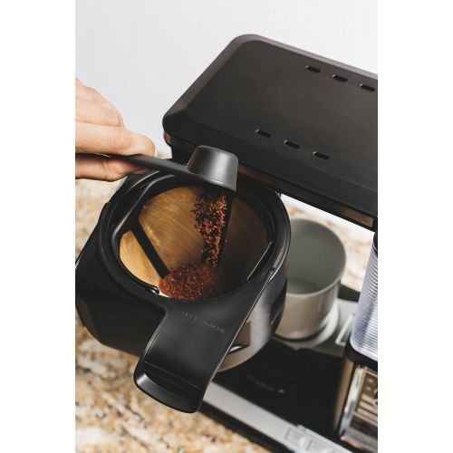 닌자 Ninja Single-Serve, Pod-Free Coffee Maker Bar with Hot and Iced Coffee, Auto-iQ, Built-In Milk Frother, 5 Brew Styles, and Water Reservoir (CF111)