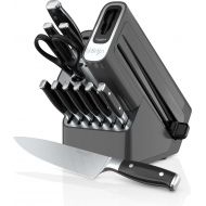 Ninja K32012 Foodi NeverDull Premium Knife System, 12 Piece Knife Block Set, Stainless Steel/Black