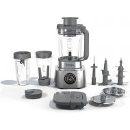 Ninja SS401 Foodi Power Blender Ultimate System with 72 oz Blending & Food Processing Pitcher, XL Smoothie Bowl Maker and Nutrient Extractor* & 7 Functions, Silver