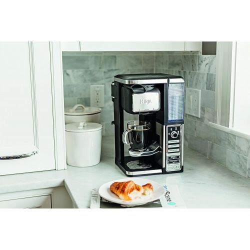 닌자 Ninja Single-Serve, Pod-Free Coffee Maker Bar with Hot and Iced Coffee, Auto-iQ, Built-In Milk Frother, 5 Brew Styles, and Water Reservoir (CF111)